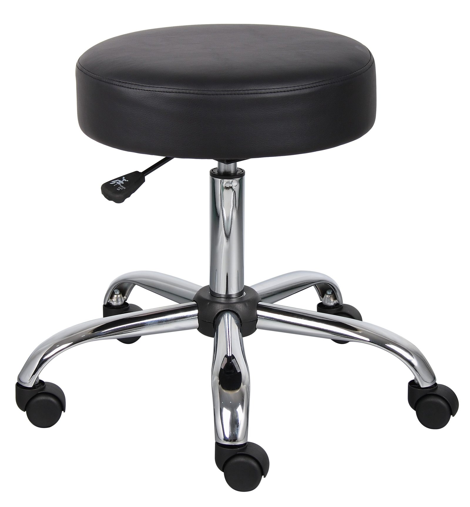 Boss Black Antimicrobial Vinyl Medical Stool