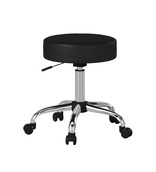 Boss Black Antimicrobial Vinyl Medical Stool