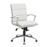 Boss Executive CaressoftPlus Chair with Metal Chrome Finish – Mid Back