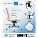 Boss Executive CaressoftPlus Chair with Metal Chrome Finish – Mid Back