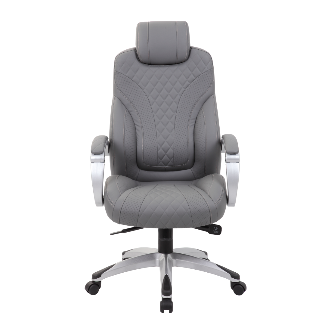 Boss Executive Hinged Arm Chair – Grey