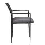 Boss Stackable Mesh Guest Chair – Grey