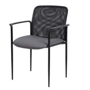Boss Stackable Mesh Guest Chair – Grey